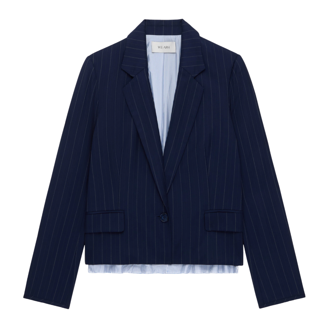 The Hutton Blazer in Blue Stripe