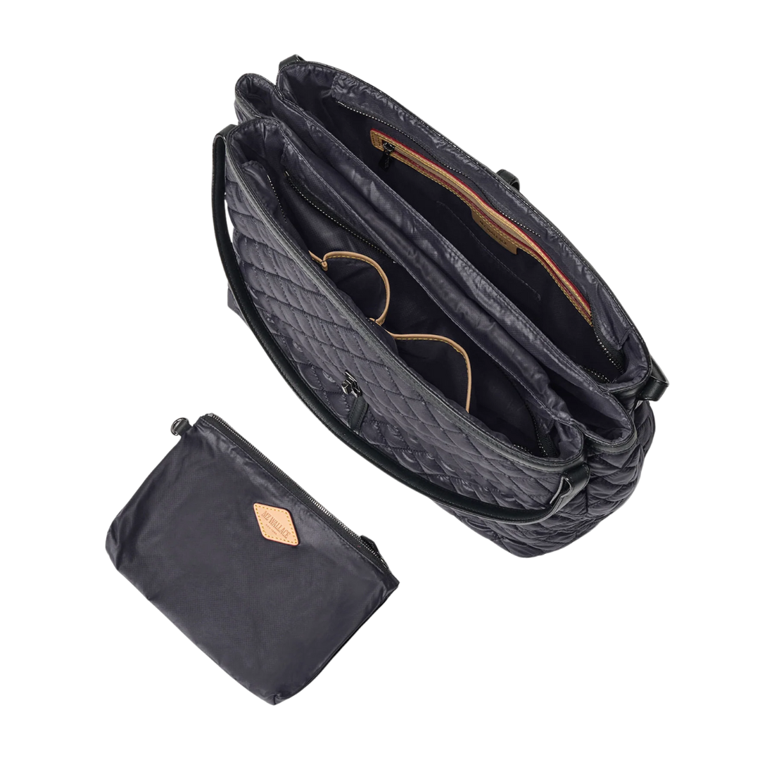 Astor East West Tote in Black