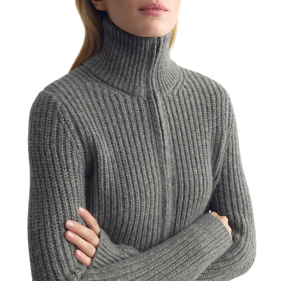 Arlen Cardigan in Medium Grey Melange