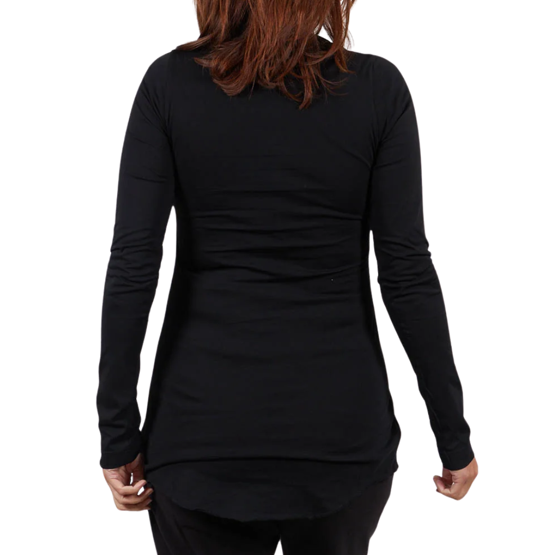 Gold Foil Printed T-Shirt in Black