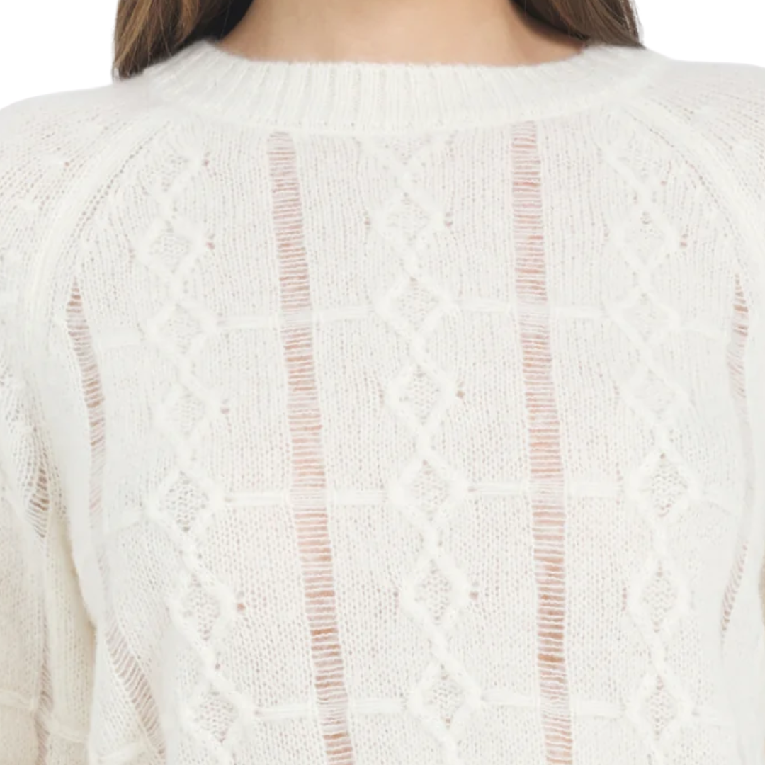 Charlotte Crewneck in Ivory