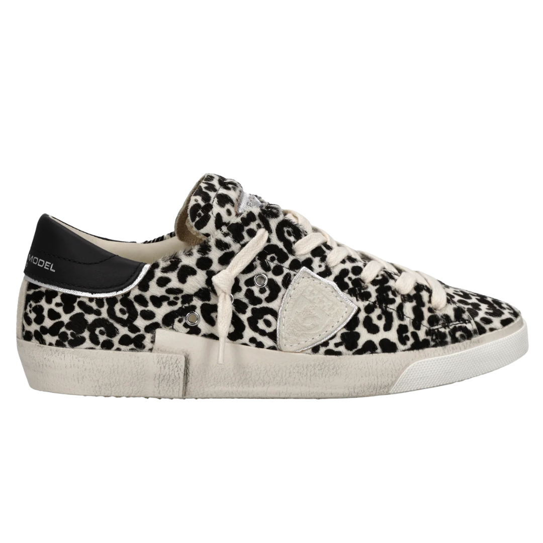 Prsx Sneaker in Animal-Print Black White