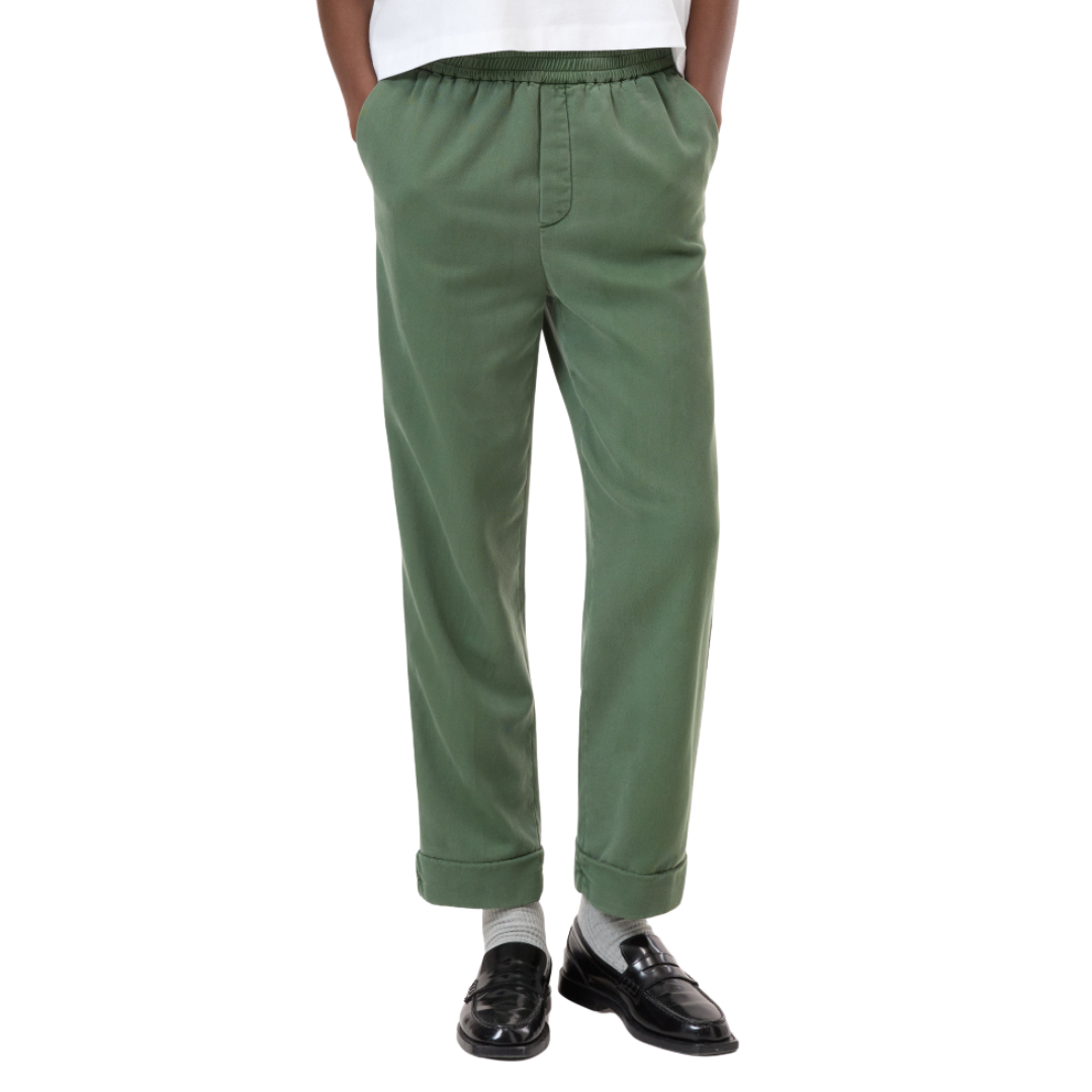 Sondra Pant in Moss Green