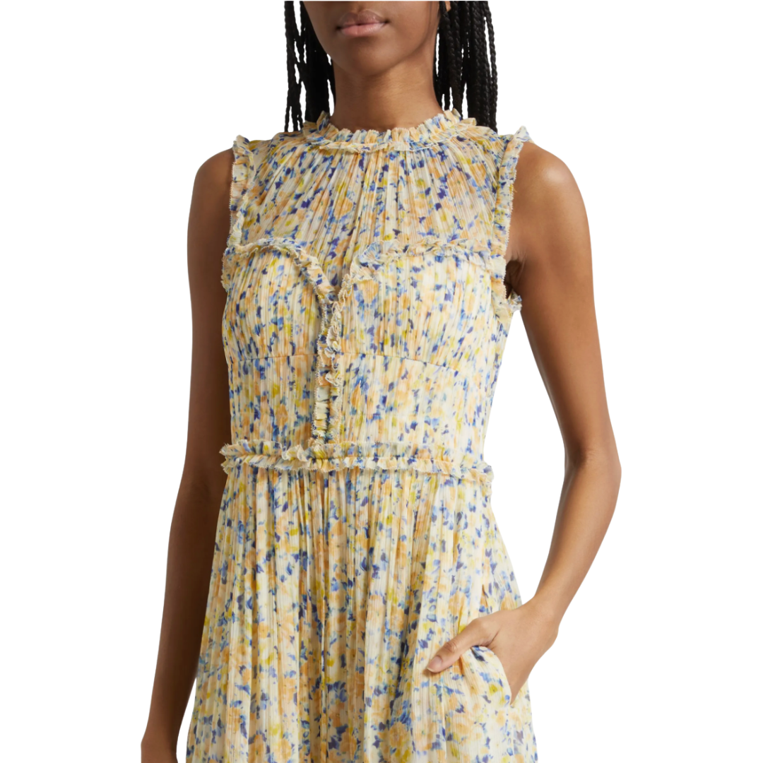 Kasia Silk Dress in Daffodil