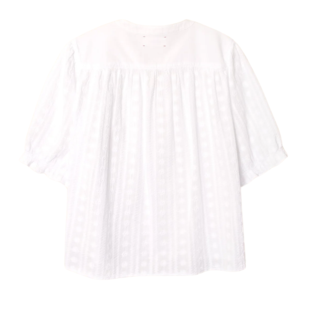Eden Embroidered Shirt in White