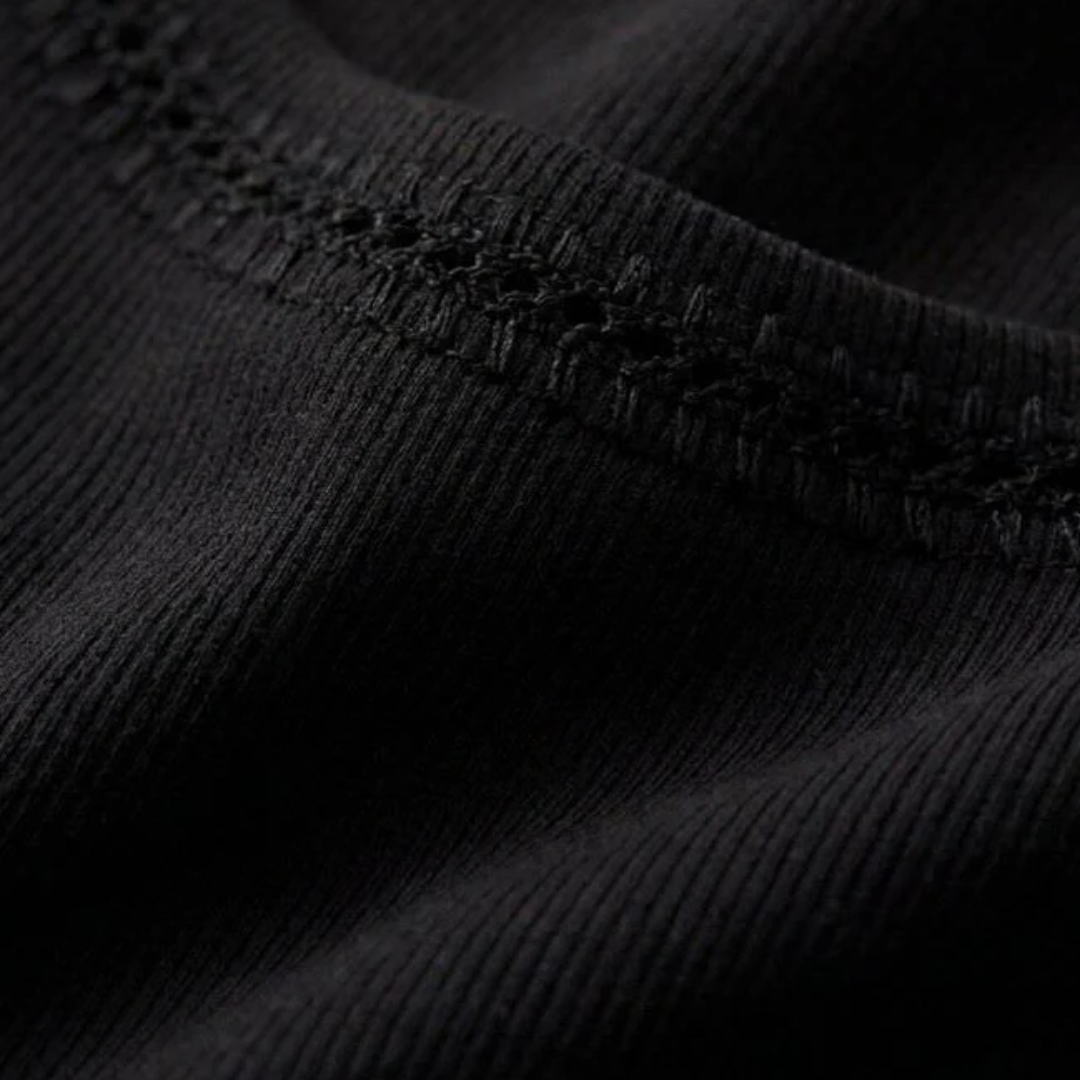Larkin Whipstitch Tank in Black