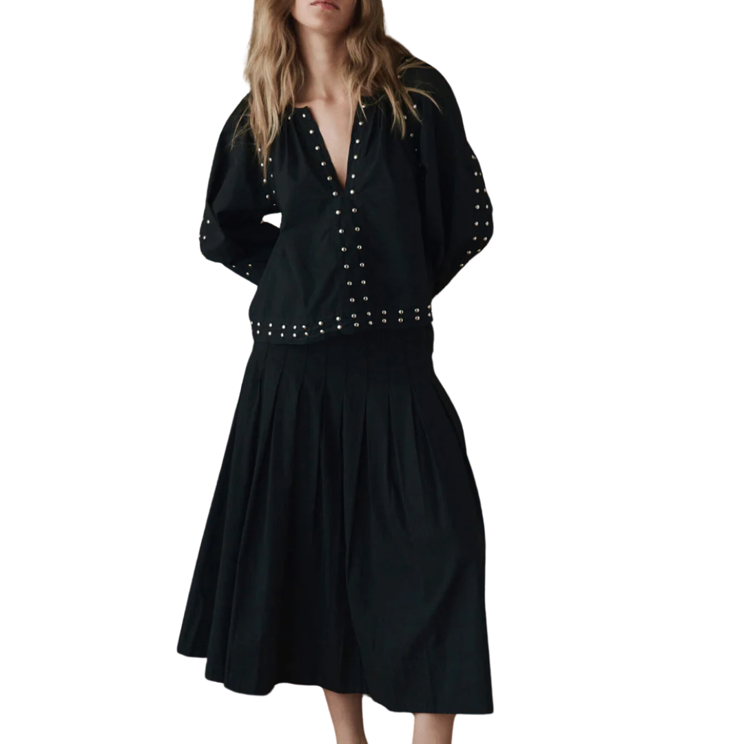 The Bodega Top with Studs in Black