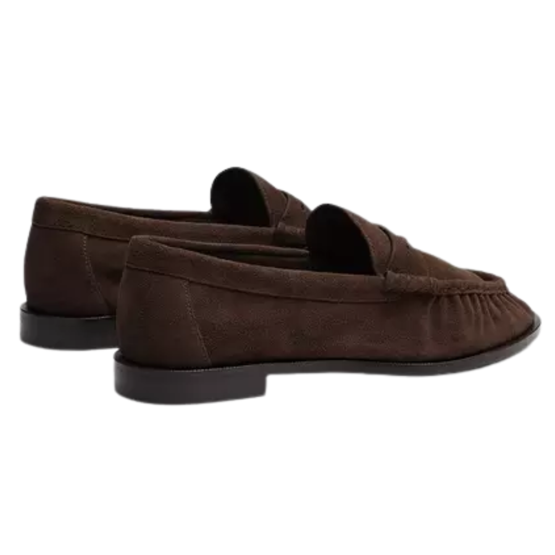 Lexi Suede Loafer in Dark Chocolate Suede