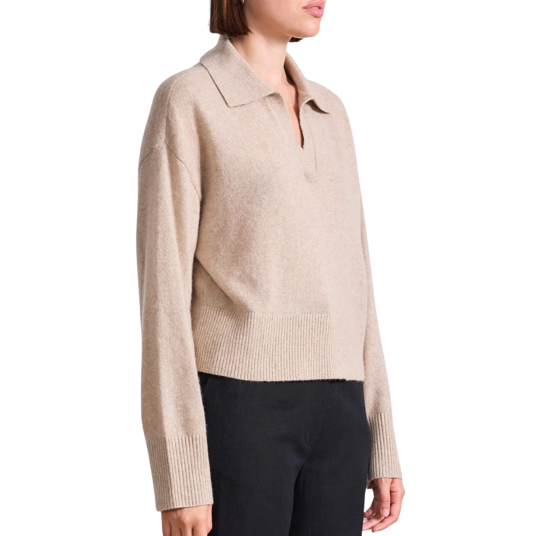 Softest Tissue Henley in Sand