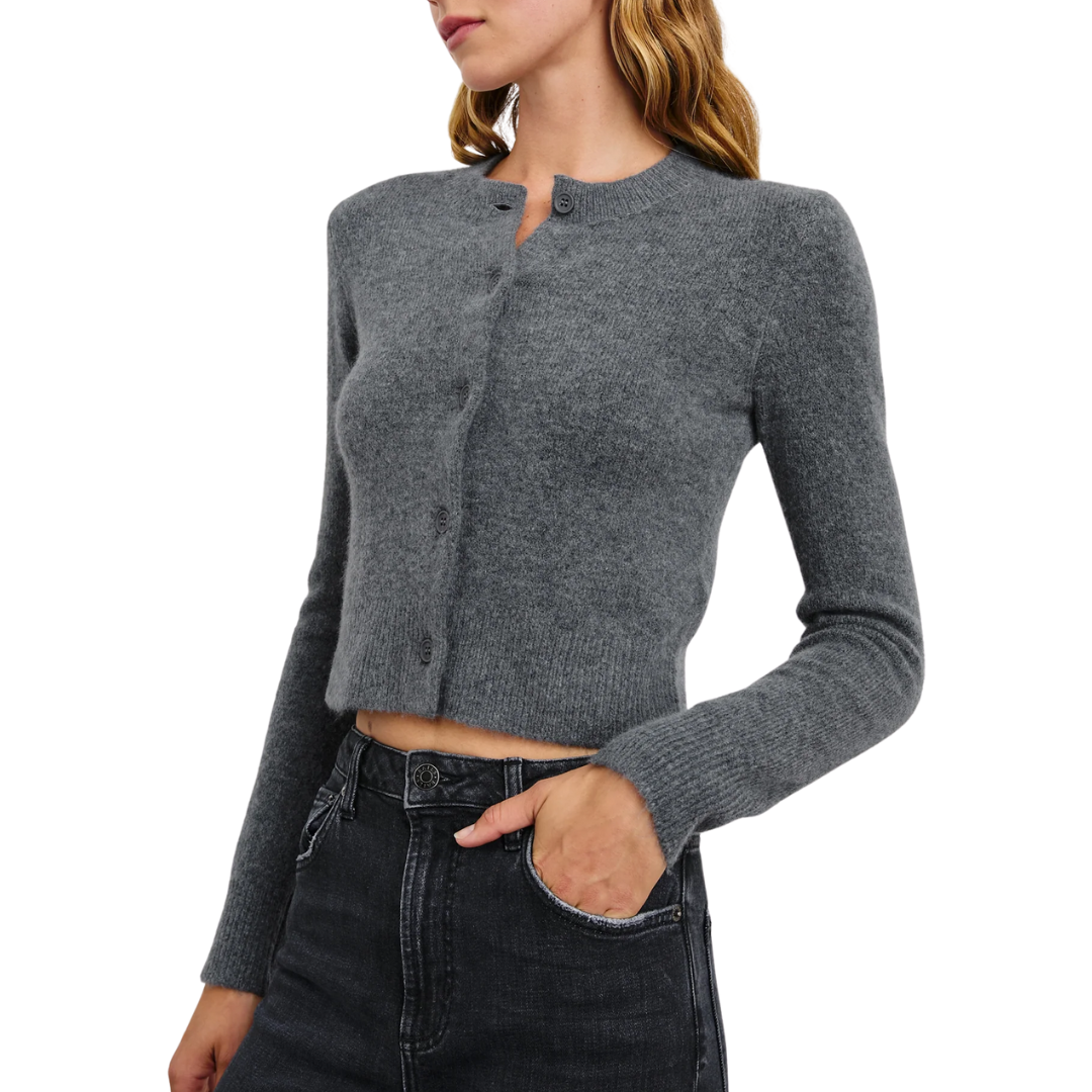 Matilda Cardigan in Charcoal