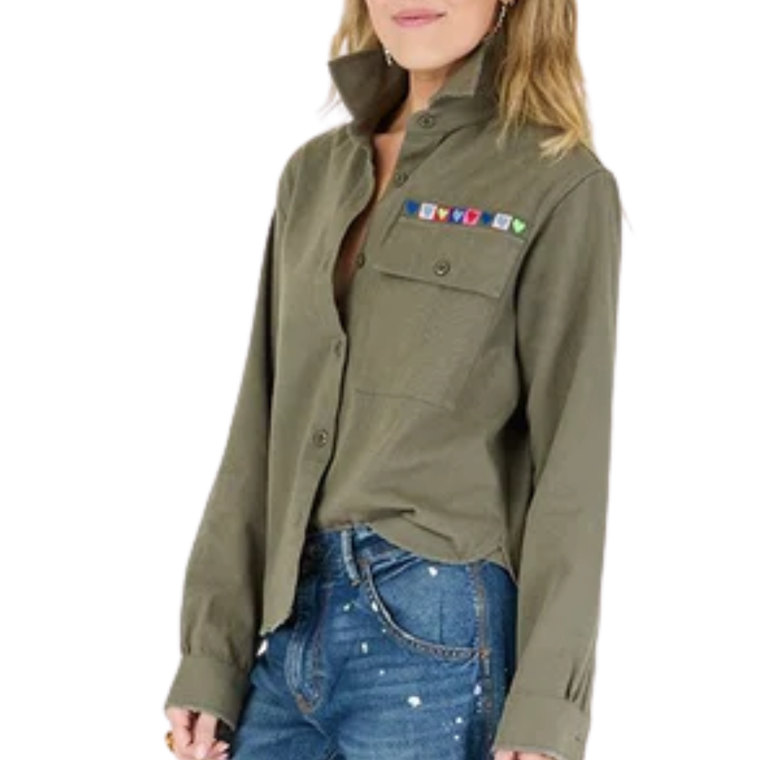 Pia Love Brigade Shirt in Army Green