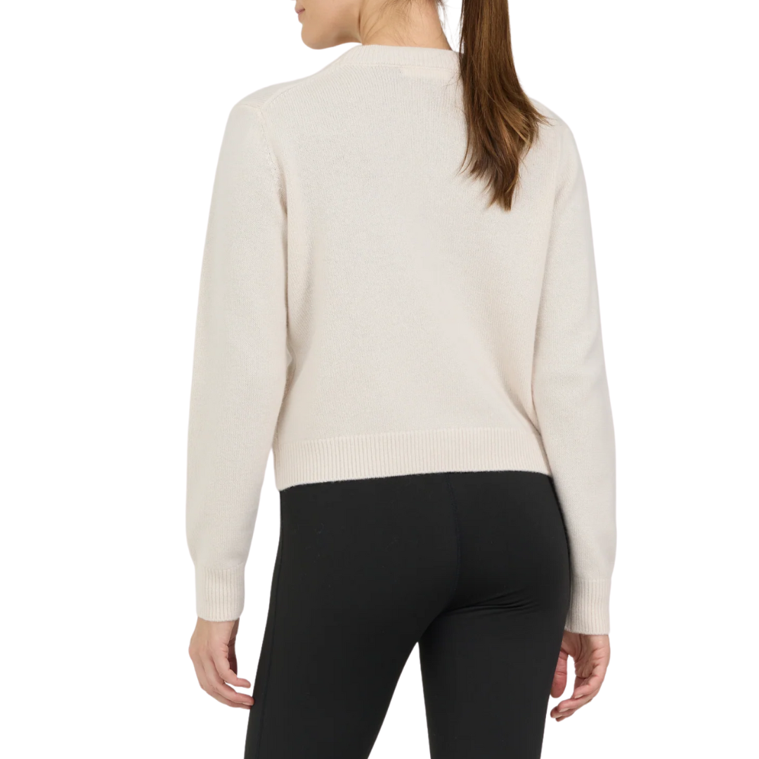 Martini Time Crewneck in Ivory Combo