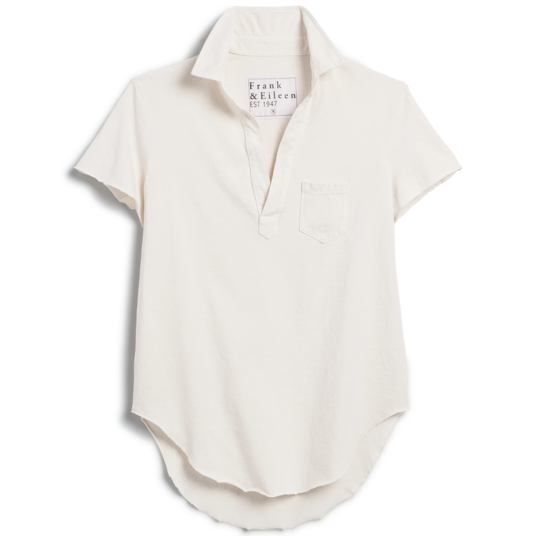 Charlotte Perfect Polo in Vintage White