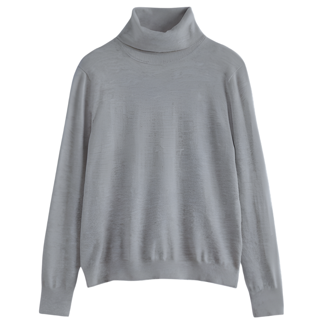 Otis Turtleneck in Heather Grey