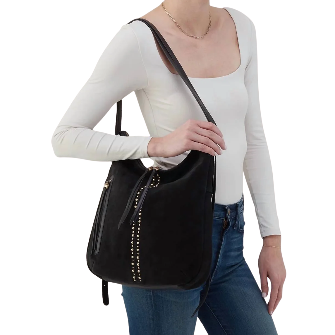 Merrin Convertible Backpack & Shoulder Bag in Black