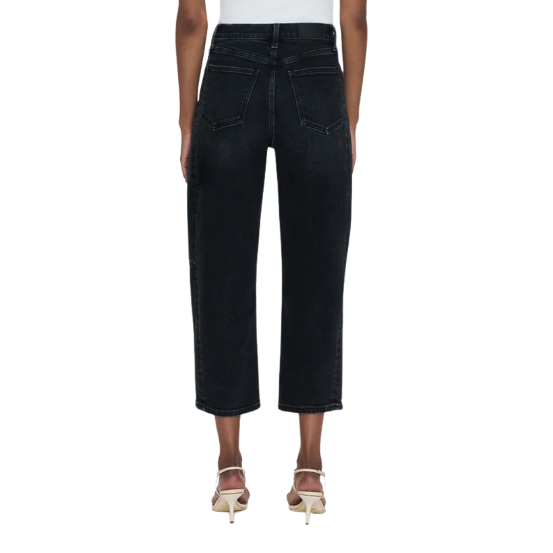 Eli High Rise Barrel Jean in Dark Midnight