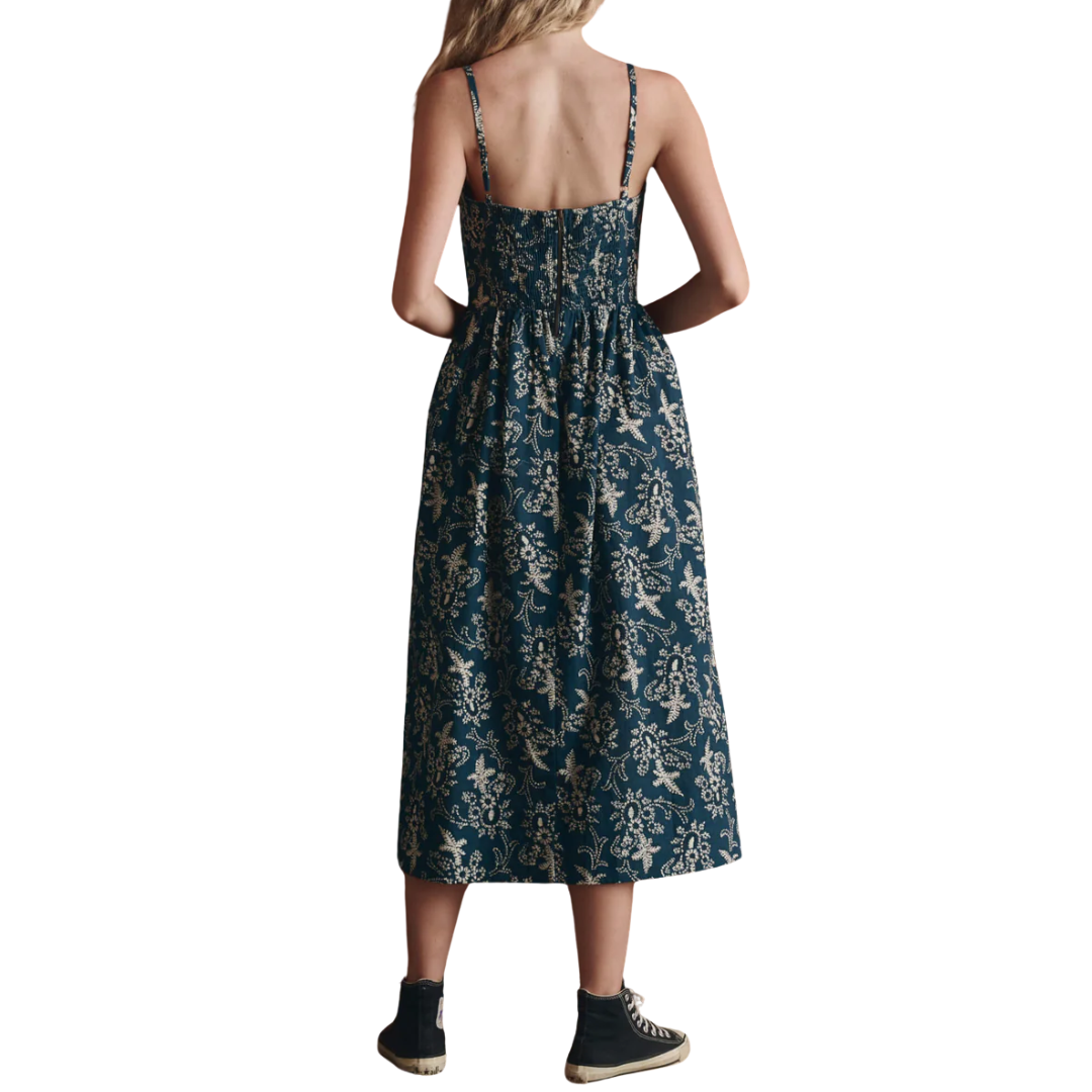 The Verse Dress in Indigo Bandana