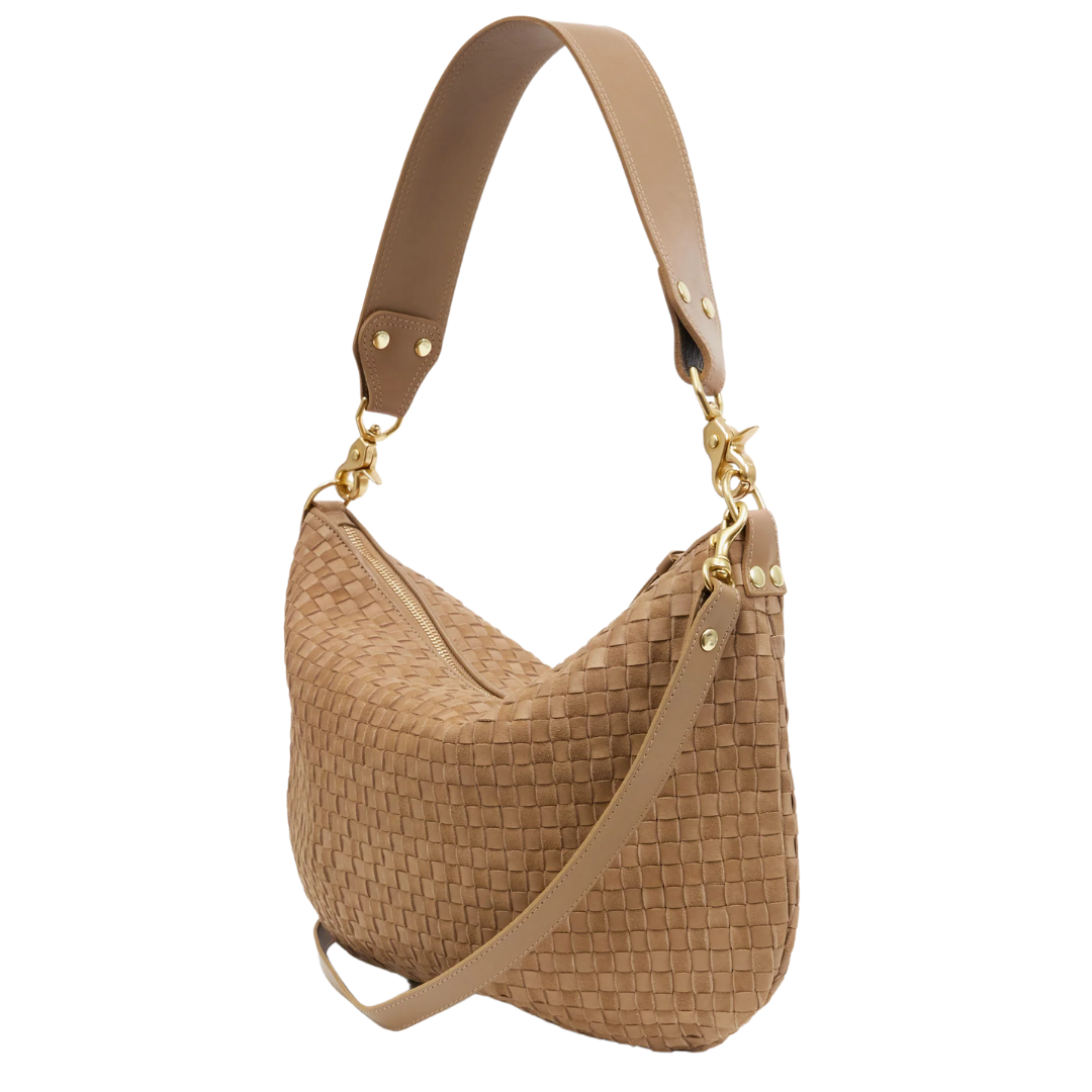 Moyen Messenger in Clay Woven Checker