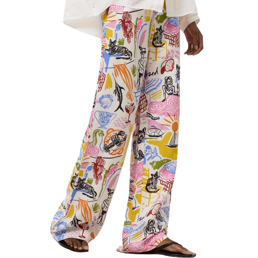 Winona Wide Pants in Multi Colour