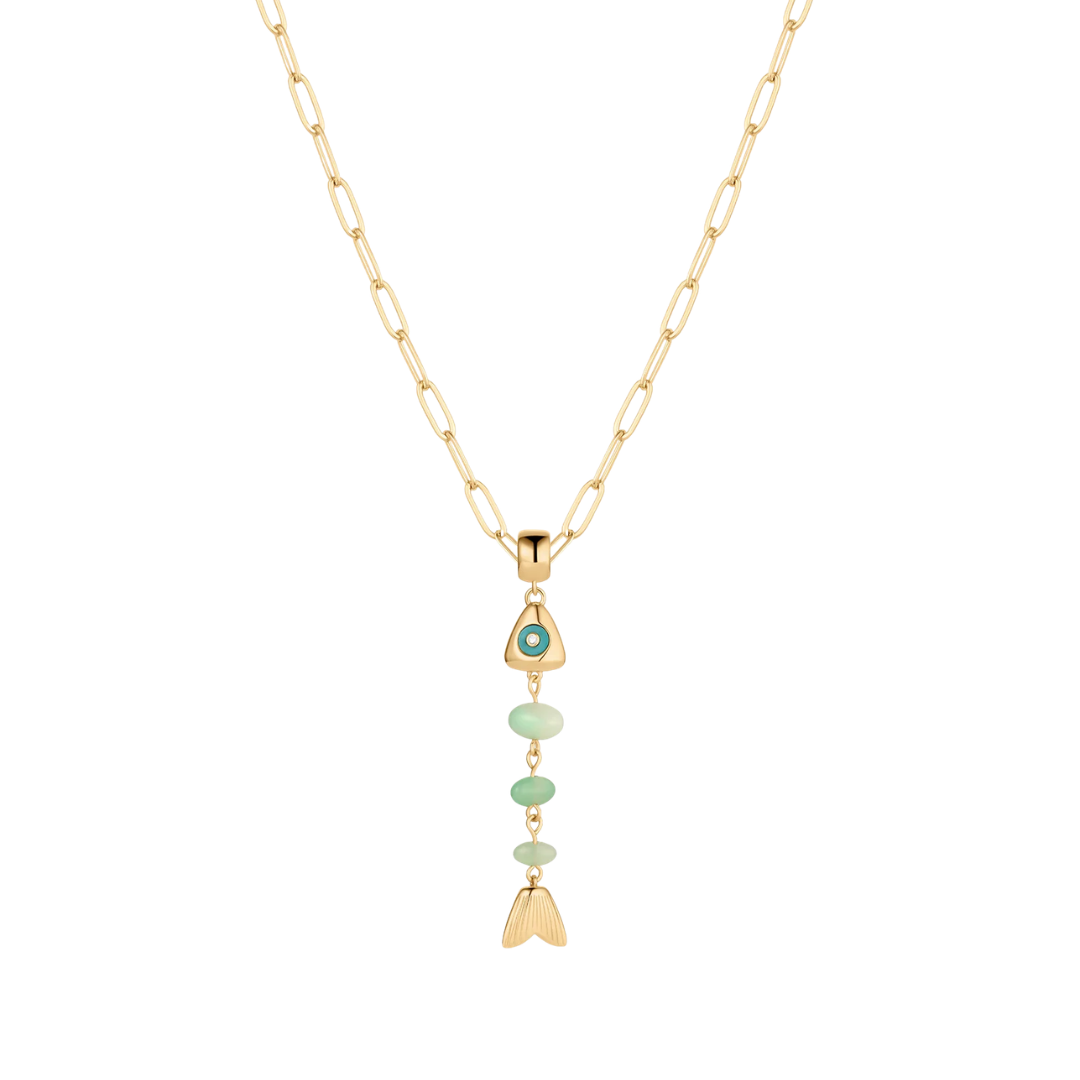 La Pez Fish Bail in Chrysoprase
