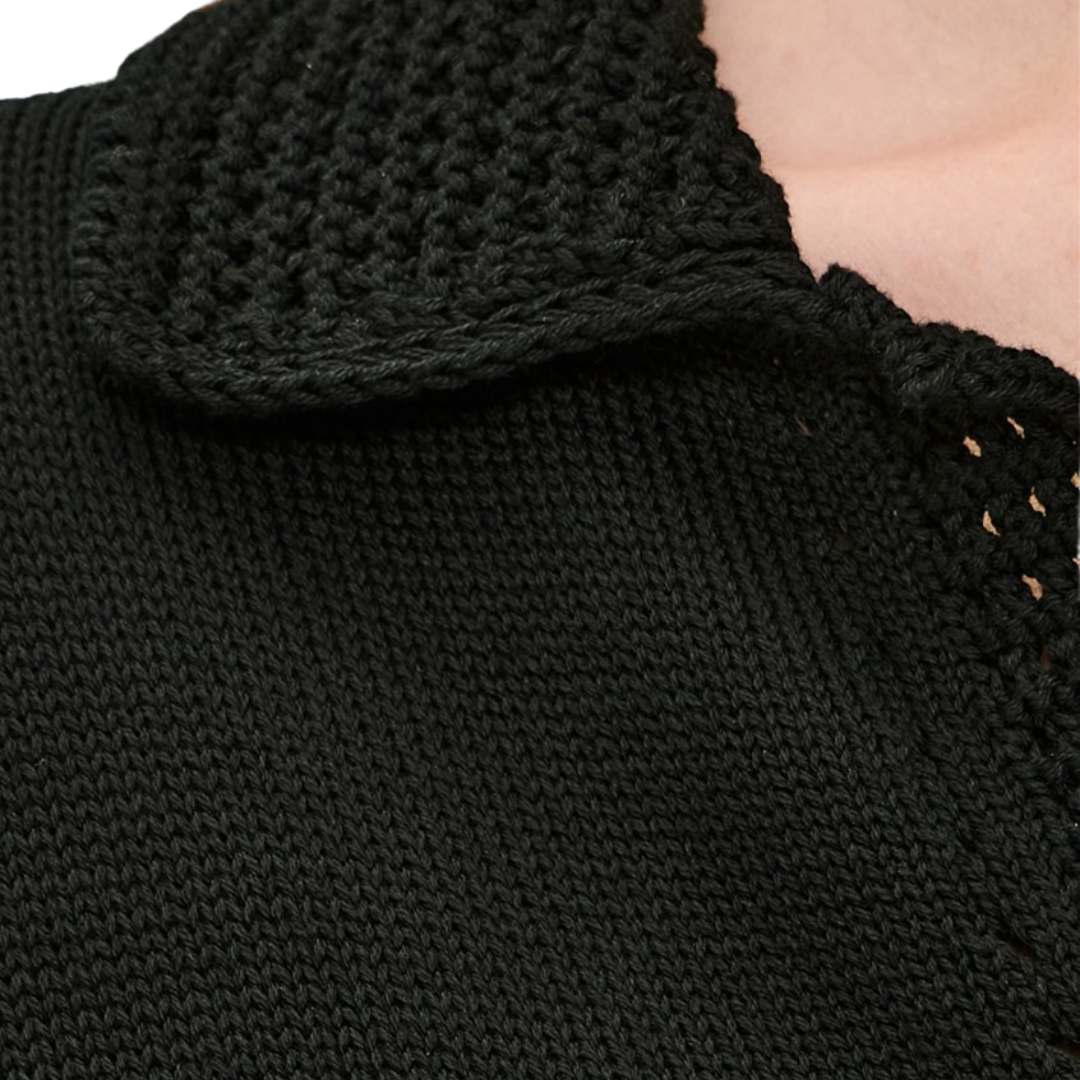 Winslow Polo Top in Black