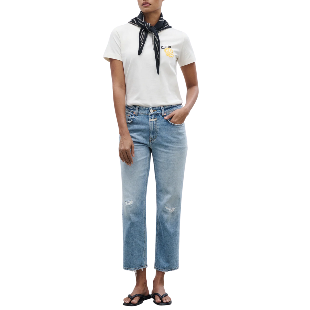 Milo Straight Jeans in Mid Blue