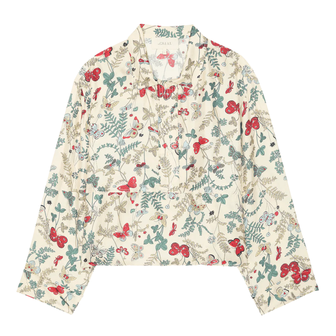 The Meadow Henley Top in Floating Butterfly