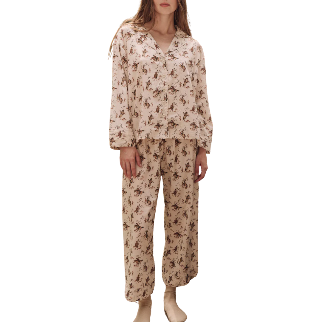 The Pajama Shirt in Cream Cowboy