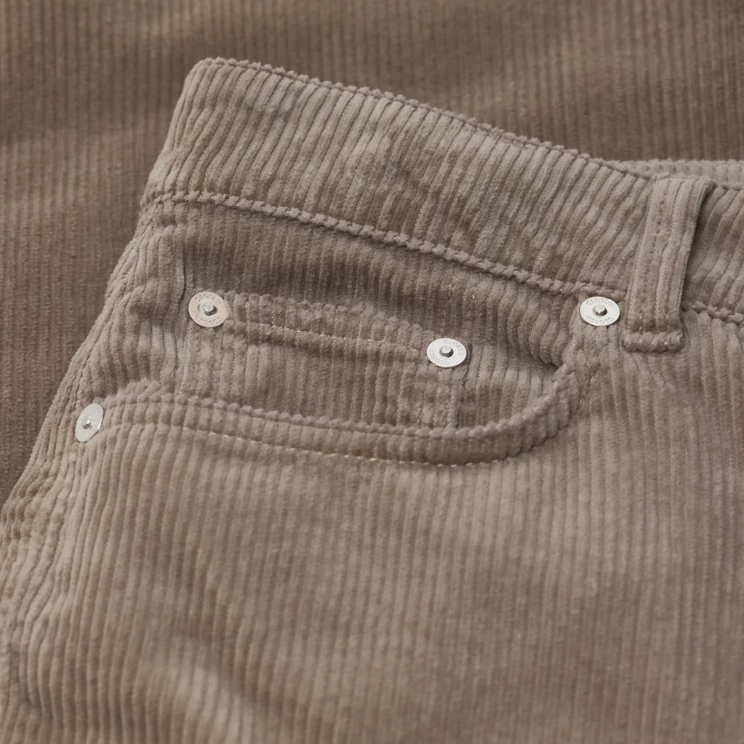 Milo Straight Corduroy in Clay Beige
