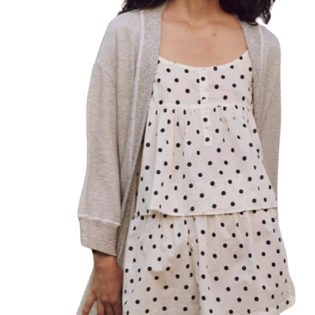 The Sweatshirt Robe in Light Heather Grey