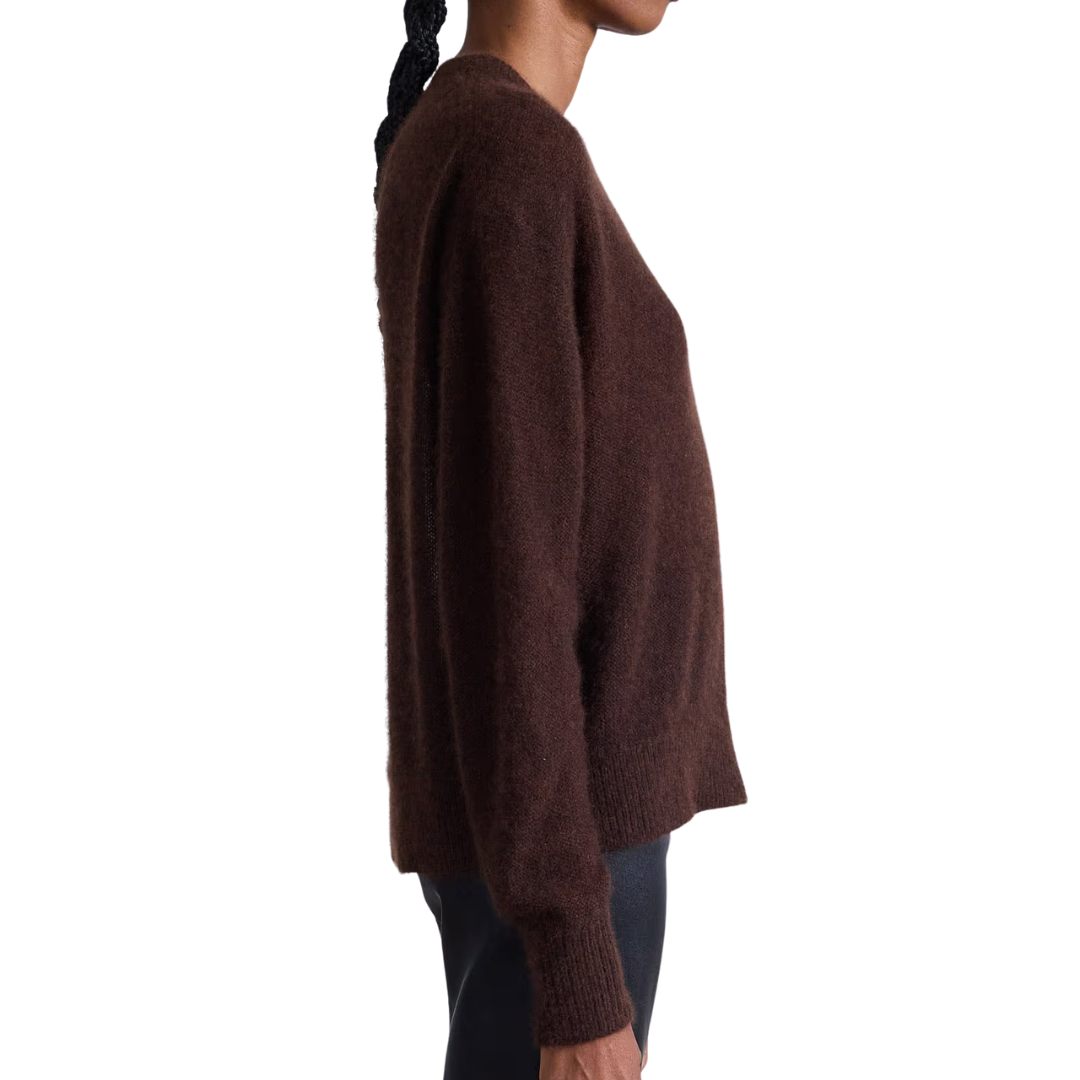 Softest Tissue Weight Sweater in Chocolate