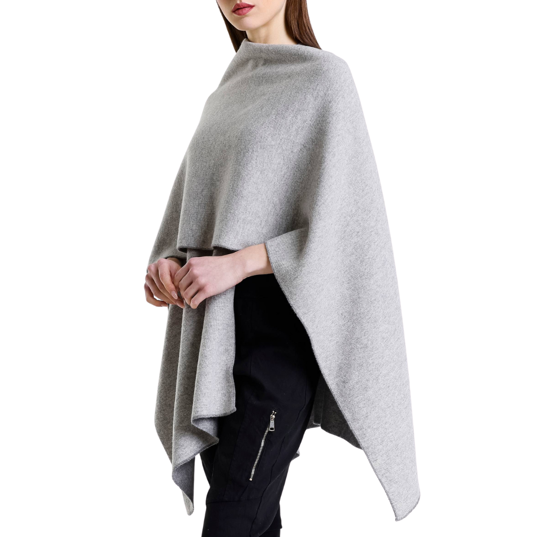 Kiersten Reversible Wrap in Dark Grey/Medium Grey