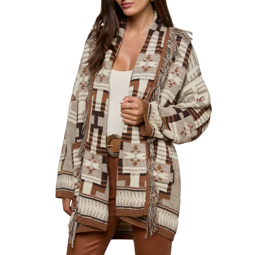 Jair Cardigan in Natural Multi
