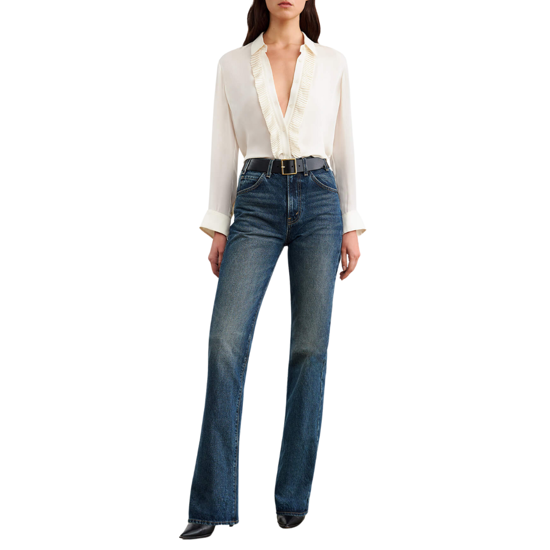 Danika Silk Shirt in Ivory