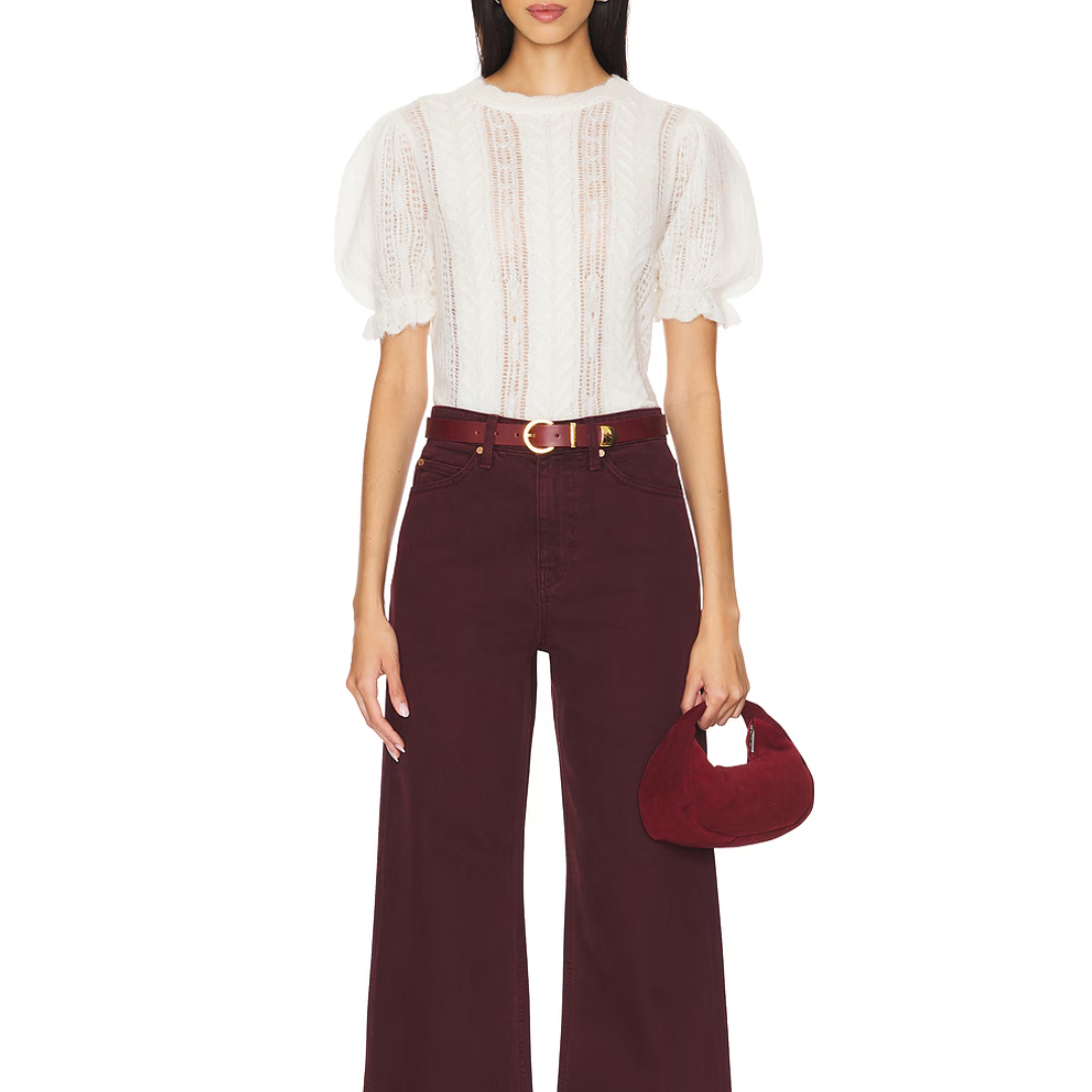 Mavis Top in Ivory