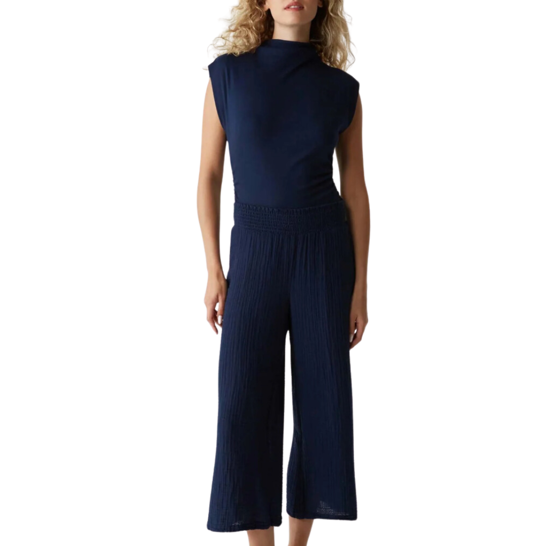 Medina Cropped Gauze Pant in Nocturnal