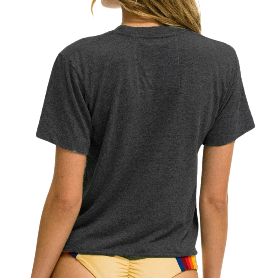 Logo Boyfriend Tee in Charcoal