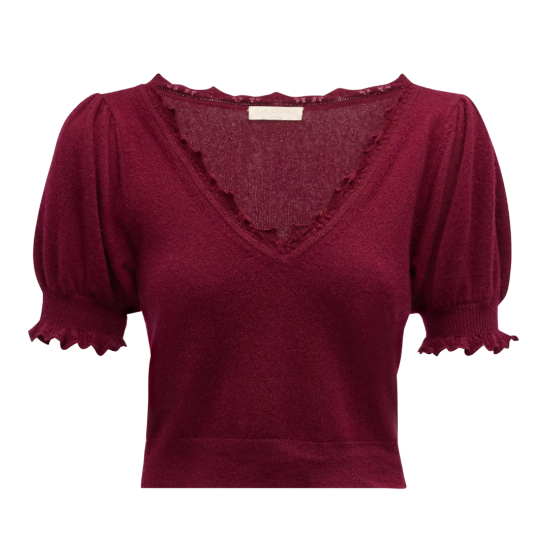 Polline Top in Malbec