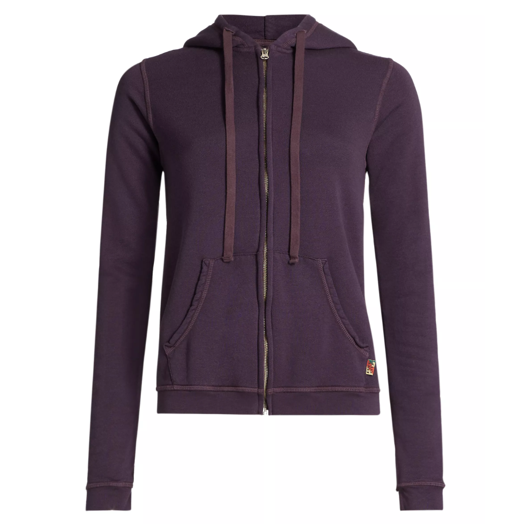 Superfluff Lux Zip Hoodie in Plumshrooms