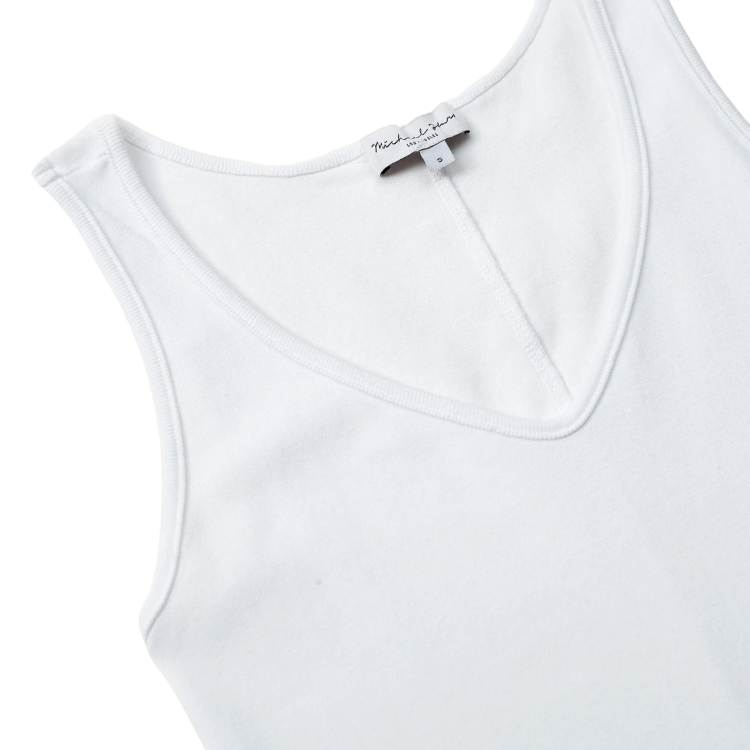 Sloan V-Neck Tank in White