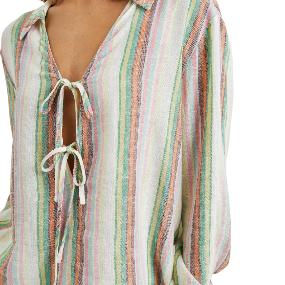 Elm Top in Palais Stripe