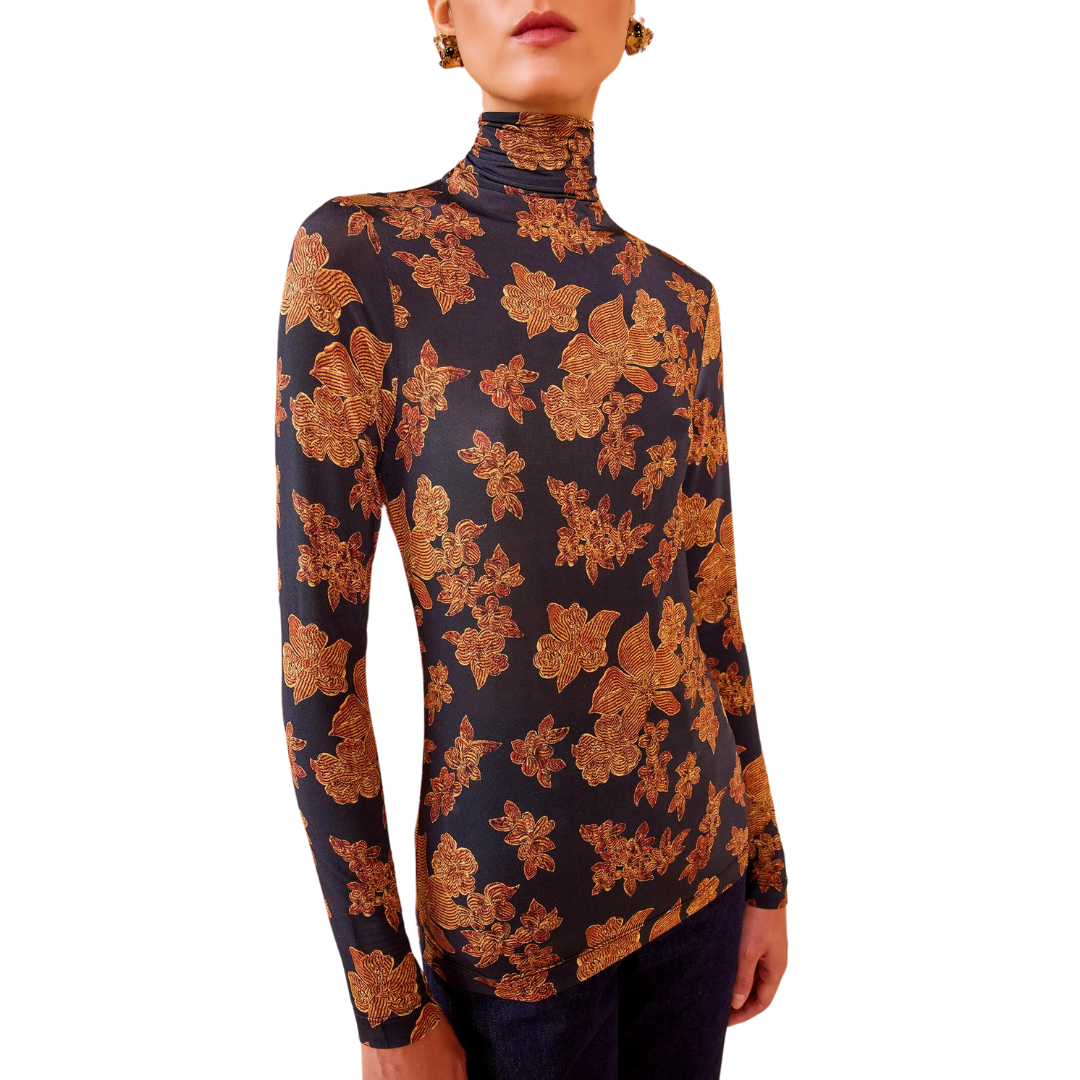Aurelia Turtleneck in Onyx