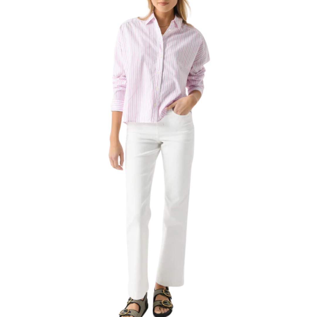 Riley Shirt in Peony Stripe