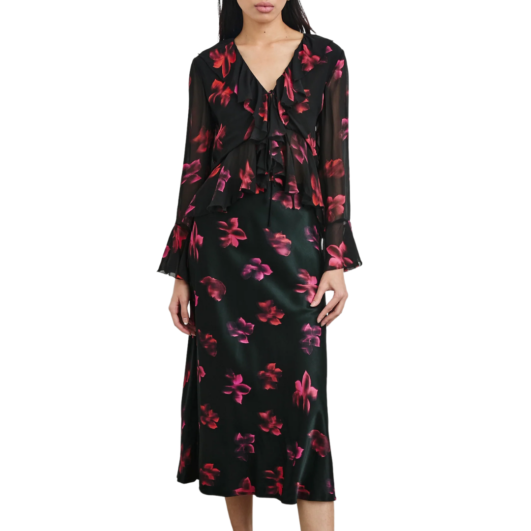 Nicoletta Top in Dark Azalea
