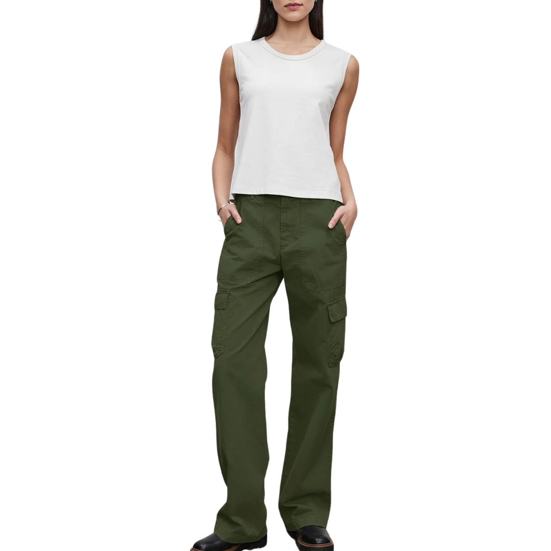 Makayla Pant in Olive
