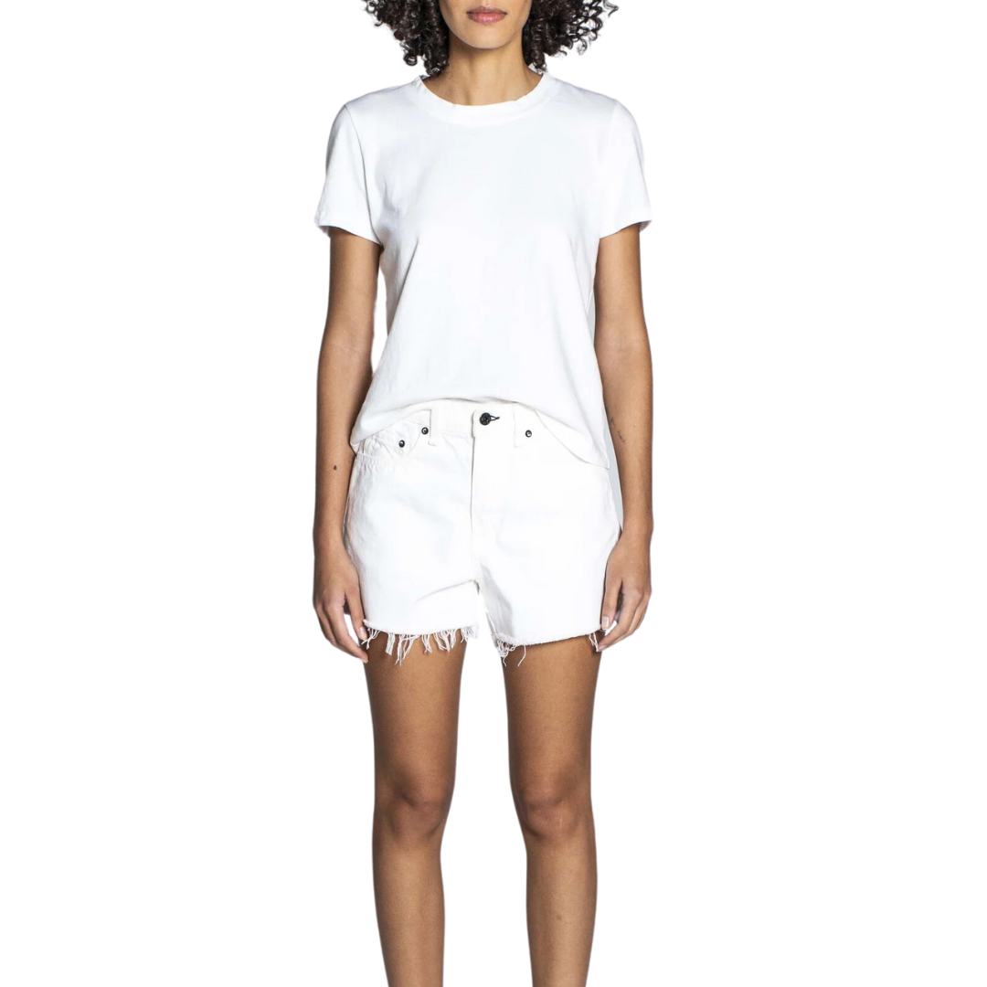 High Rise Short in Ivory