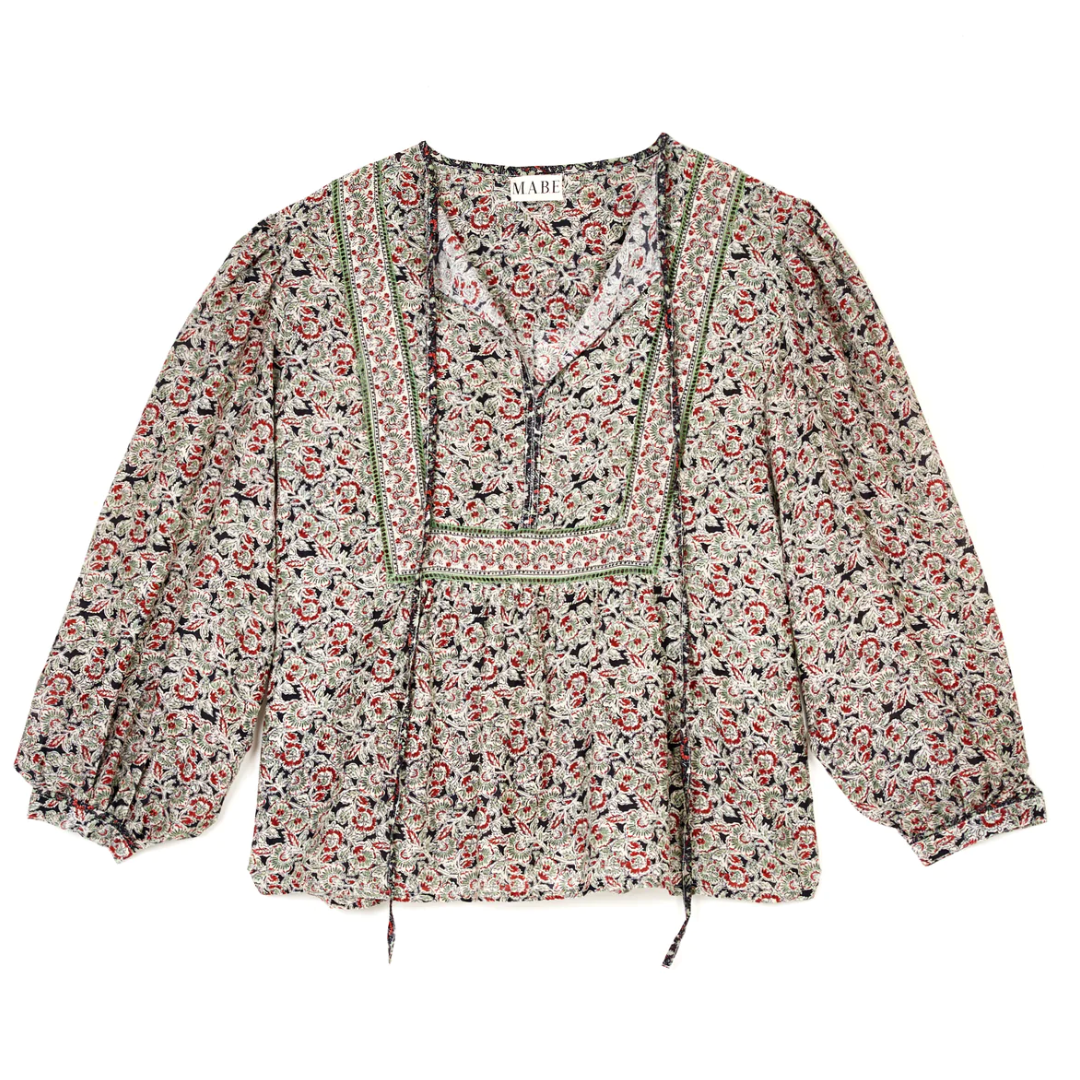 Erma Long Sleeved Top in Multi