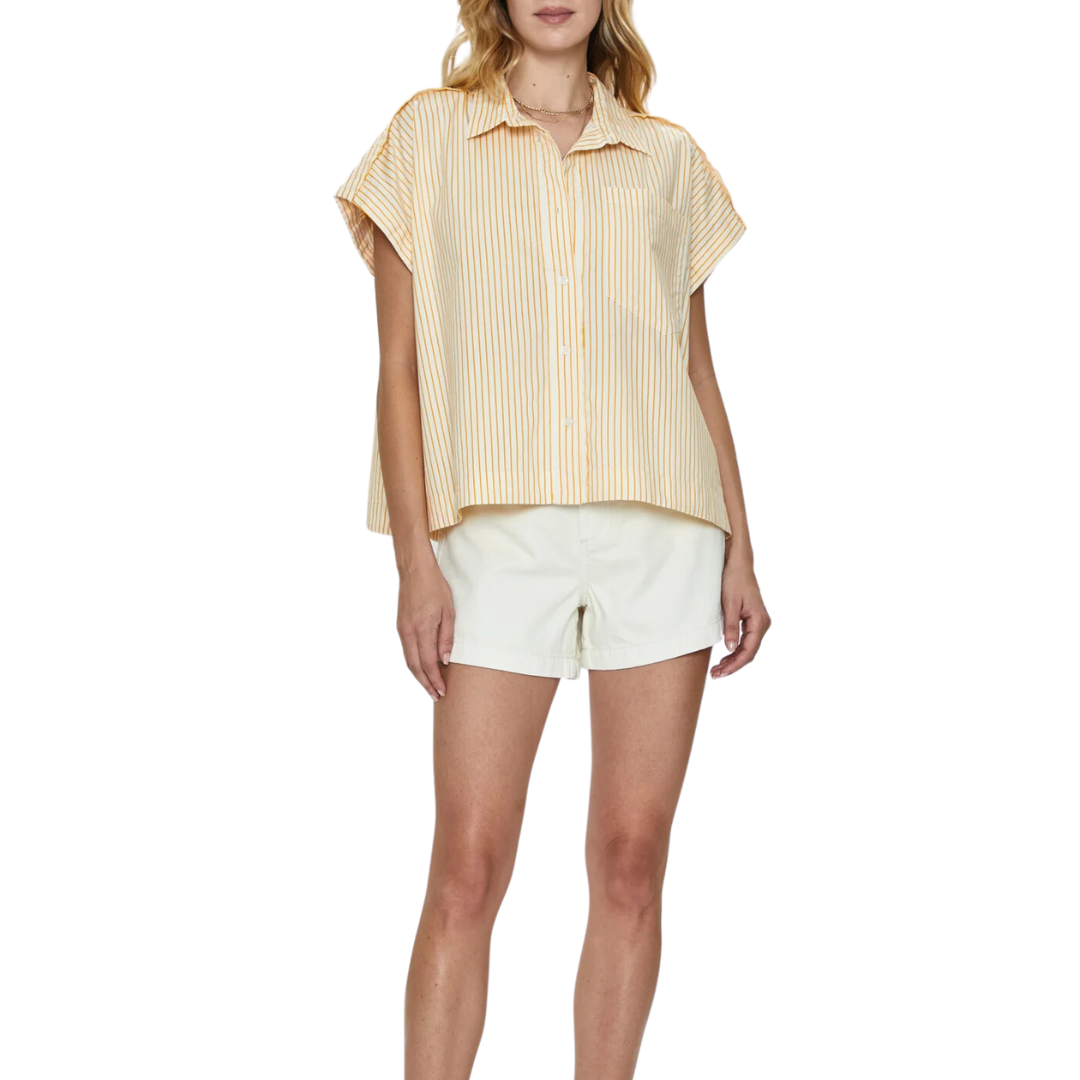Saige High Rise Short in Eggshell