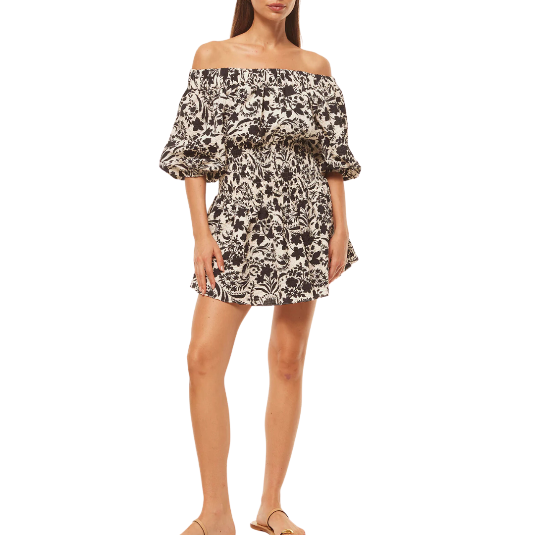 Marta Dress in Flora Negra Ditsy