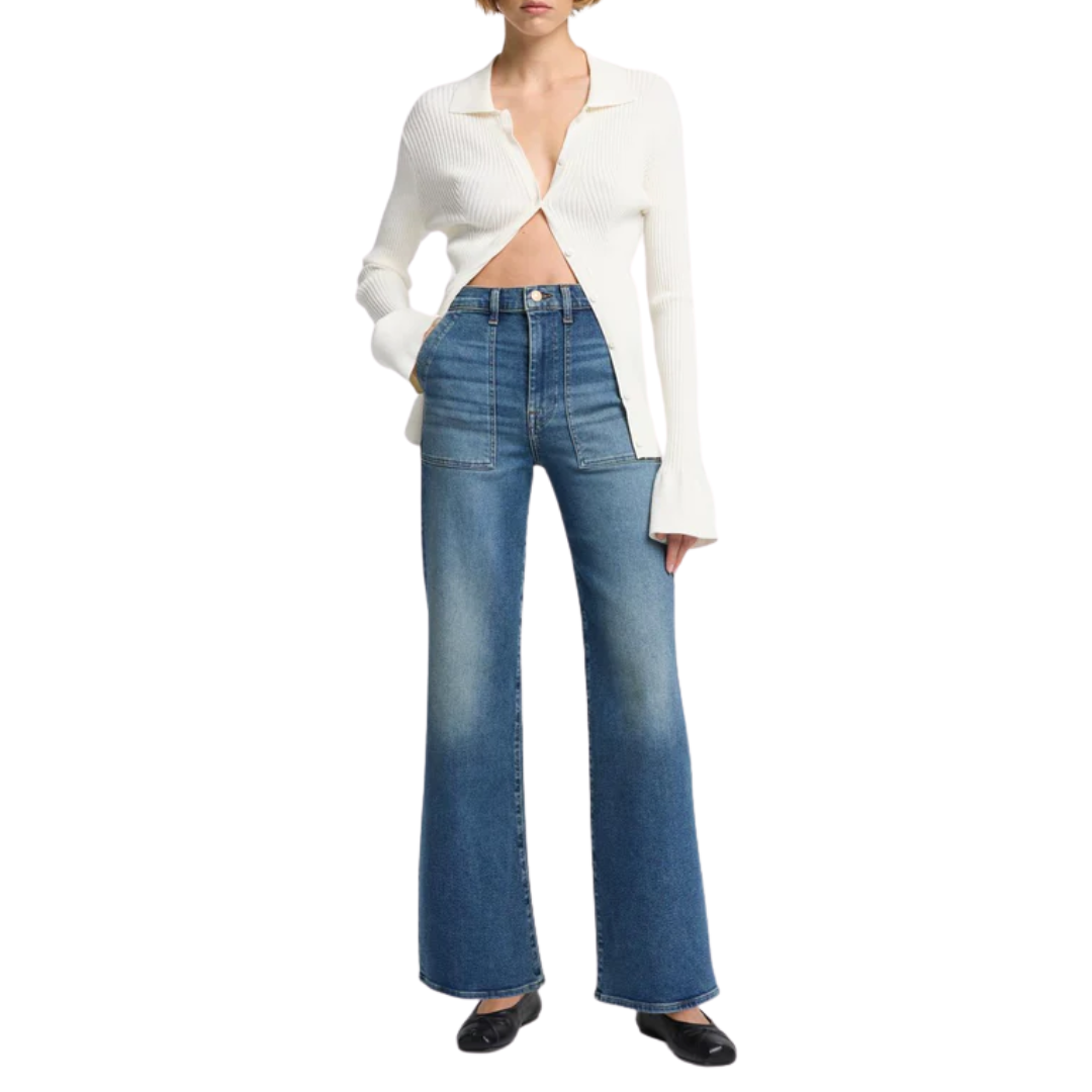 Luxe Vintage Ultra High Rise Jo in Sea Level